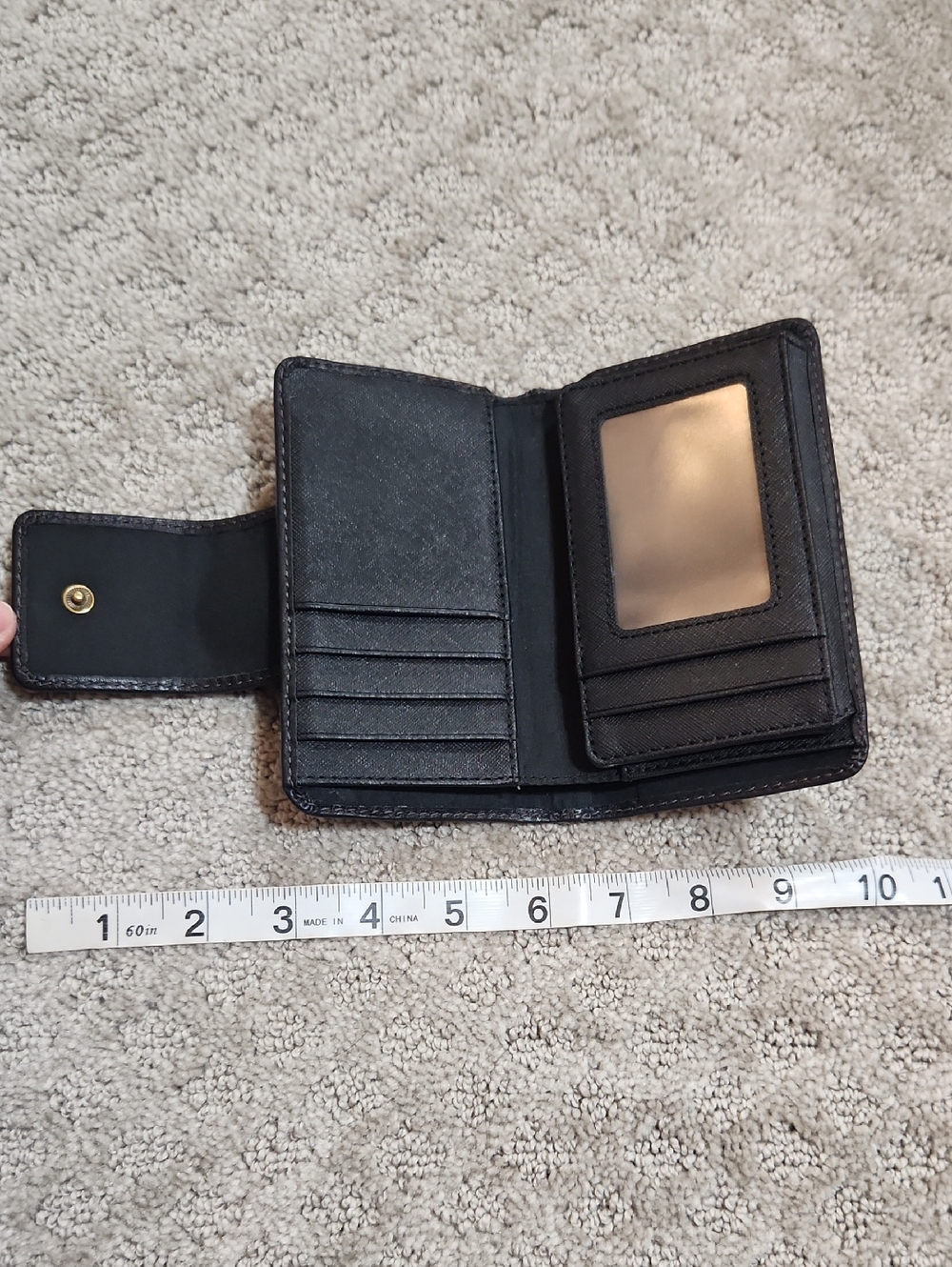 Fossil Madison Multi Black Cowhide Leather Fold Wallet New With Tag - Picture 15 of 16